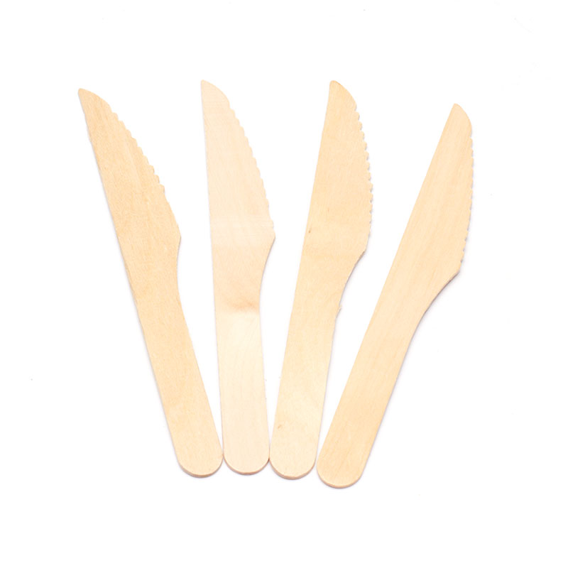 FDA Food Grade Wood Eco Friendly Cutlery Disposable Wooden Knife
