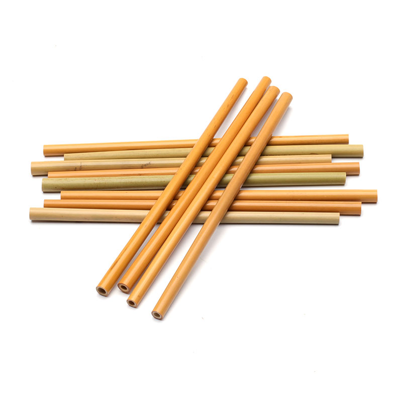 Natural Bamboo Party Straws In Bulk For Anniversary Decorations