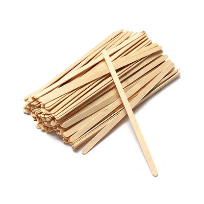 Color Print Paper Wrapped Wood Coffee Stir Stick Wooden Coffee Stirrer
