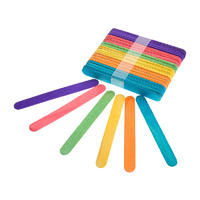Birch Wood Craft Sticks, Colored Popsicle Sticks