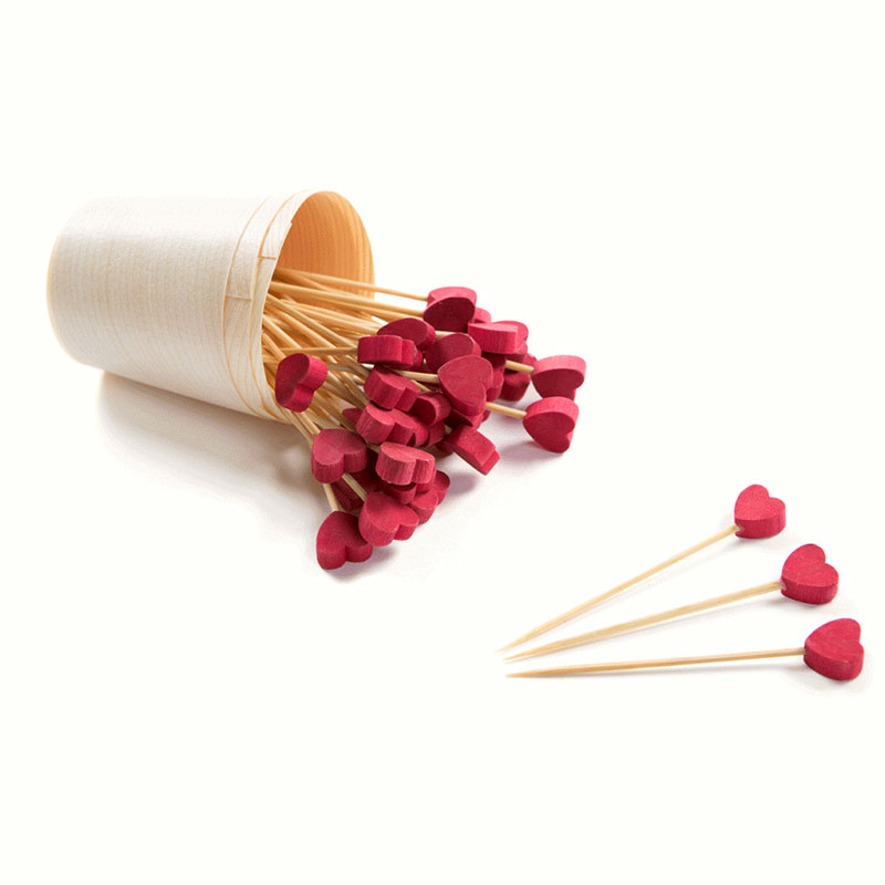 Decorative Food Toothpicks Disposable Fruit Stick Picks for Party Decorating